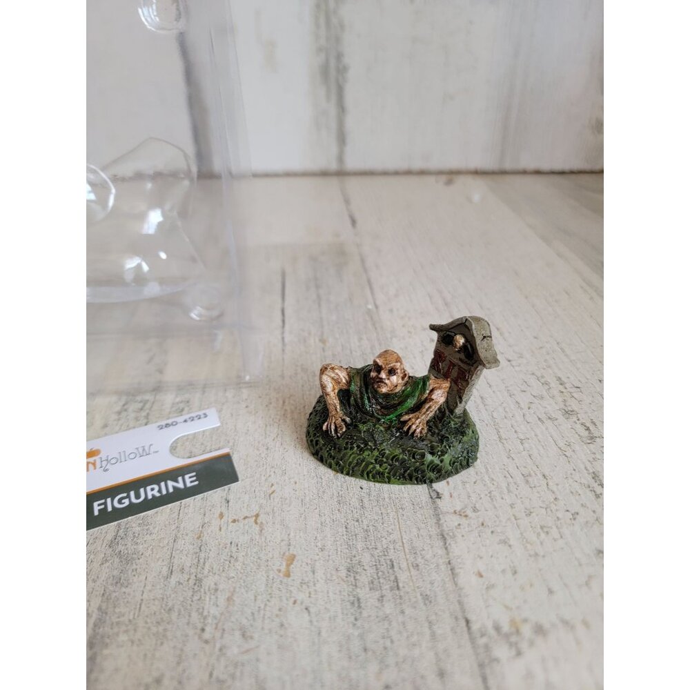 Menard Zombie pumpkin hollow scary Halloween Village accessory